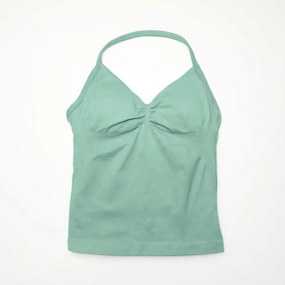 Débardeur de Sport Femme Sans Couture avec Soutien-Gorge Intégré