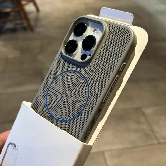 Grille de Dissipation Thermique Magnétique – Coque MagSafe iPhone