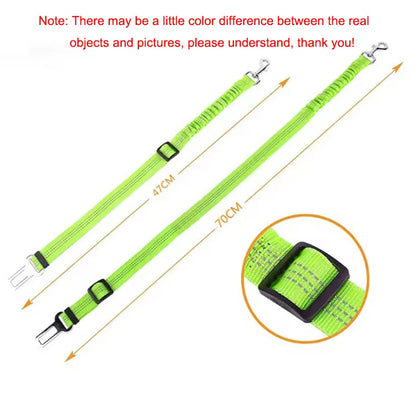 Laisse de Sécurité pour Chien – Ceinture Auto Élastique Anti‑Traction