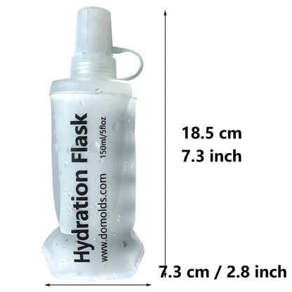Gourde Pliable AXEN – 150 ml / 250 ml / 500 ml - TPU Souple & Ultra‑Légère