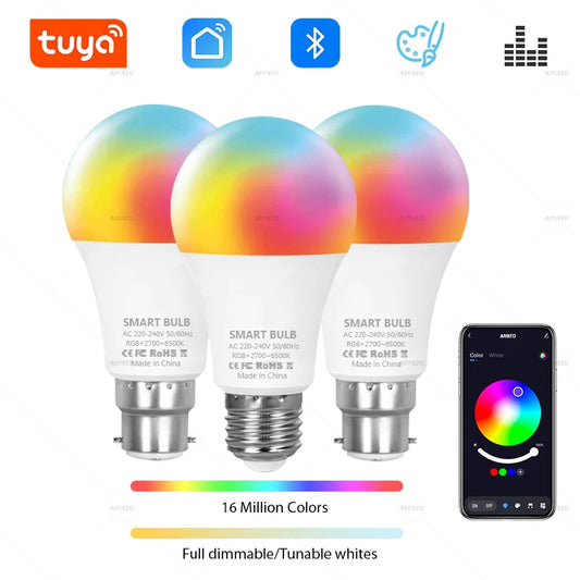 Ampoule LED Bluetooth Intelligente RGB 15W / 18W Compatible Smart Life