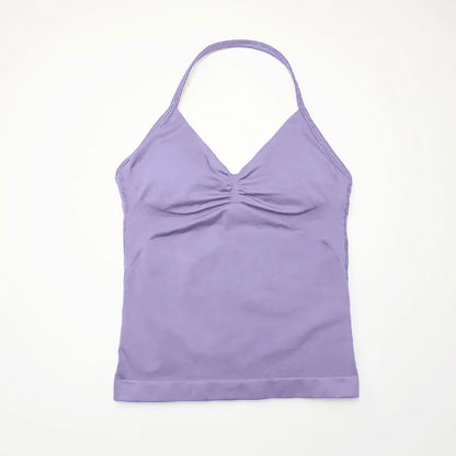 Débardeur de Sport Femme Sans Couture avec Soutien-Gorge Intégré