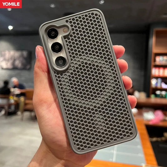 Coque Magnétique MagSafe Respirante pour Samsung Galaxy