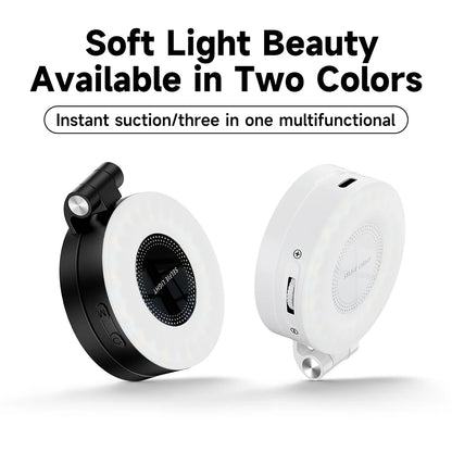 ✨ Lampe Selfie Magnétique – Miroir Intégré & Anneau LED 360° Pliable