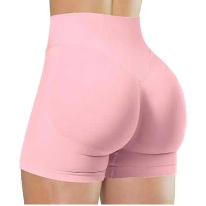 Short de Sport Femme Taille Haute Push-Up Sans Couture | Fitness