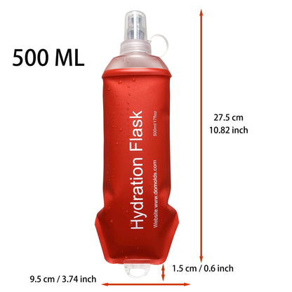 Gourde Pliable AXEN – 150 ml / 250 ml / 500 ml - TPU Souple & Ultra‑Légère