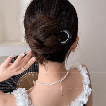 Pince à Cheveux Papillon Vintage en Acétate | Élégance et Confort