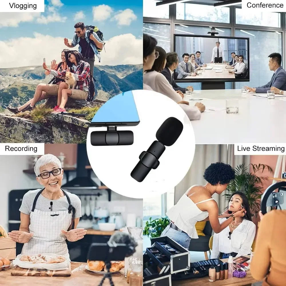 Microphone Cravate Sans Fil Portable Lenovo (Bluetooth 5.3)
