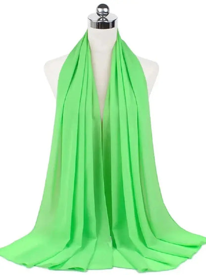 Foulard Mousseline Hijab uni pour Femme / Confort et Praticité