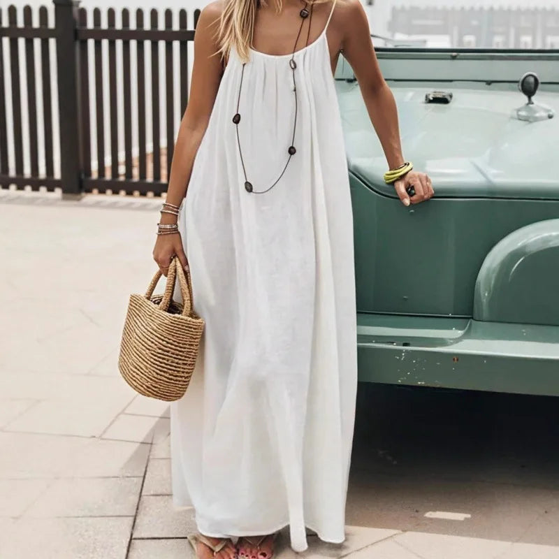 Robe Longue Sans Bretelles Femme