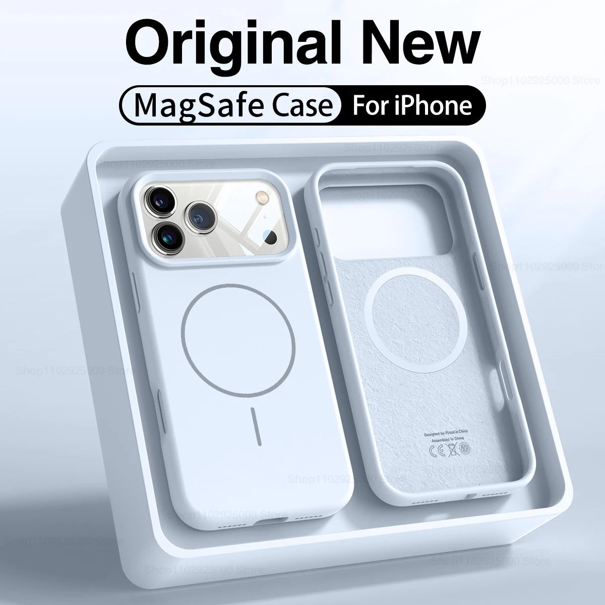Coque Magnétique Originale en Silicone Liquide pour iPhone