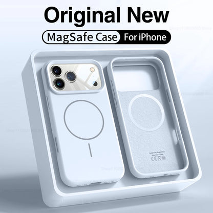 Coque Magnétique Originale en Silicone Liquide pour iPhone