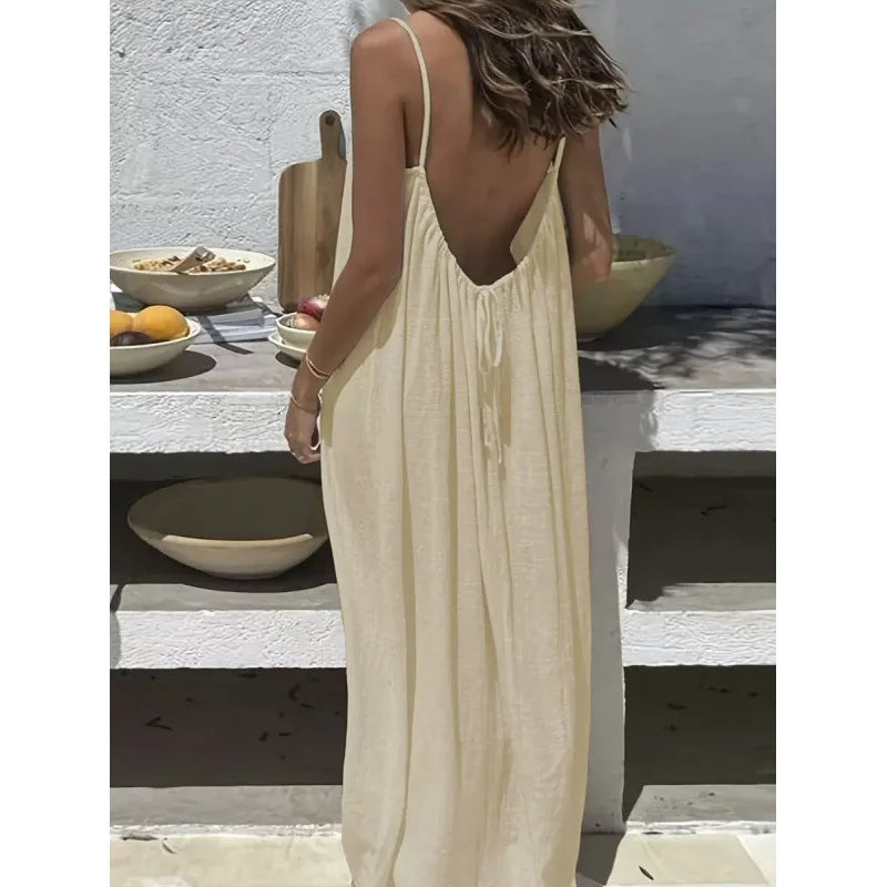 Robe Longue Sans Bretelles Femme