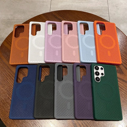 Coque Magnétique MagSafe Respirante pour Samsung Galaxy