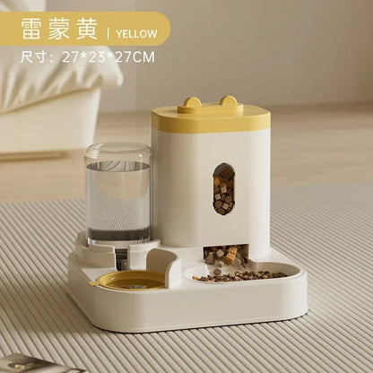 Gamelle Automatique avec Fontaine à Eau pour Chiens et Chats