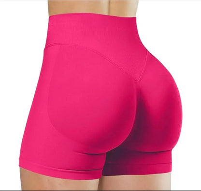 Short de Sport Femme Taille Haute Push-Up Sans Couture | Fitness