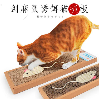 🐱 Griffoir Ovale en Papier Ondulé – Protège Meubles & Nid Confort