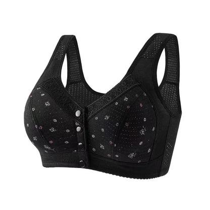 Soutien-Gorge Confort à Fermeture Frontale en Coton Doux