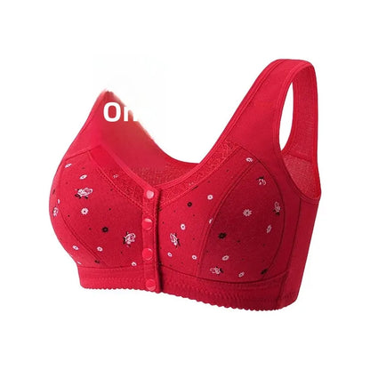 Soutien-Gorge Confort à Fermeture Frontale en Coton Doux