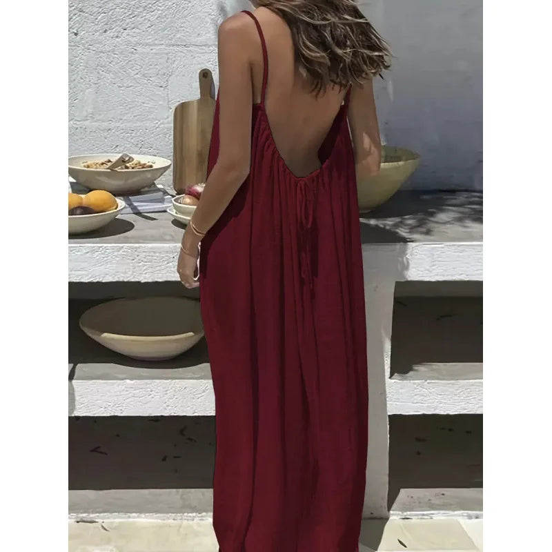 Robe Longue Sans Bretelles Femme