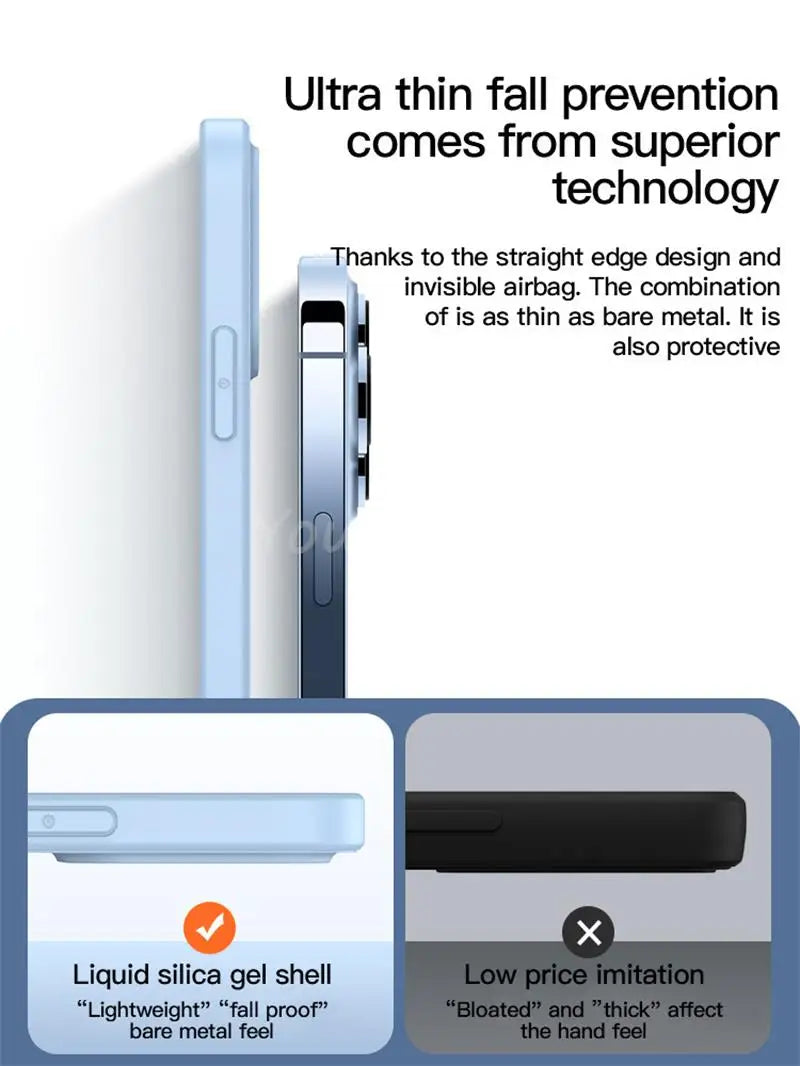 📱 Coque en Silicone Liquide TPU – Anti‑Chute pour Realme GT 6