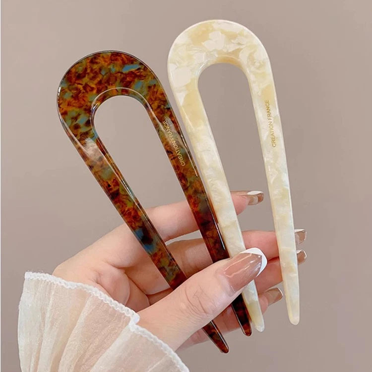Pince à Cheveux Papillon Vintage en Acétate | Élégance et Confort