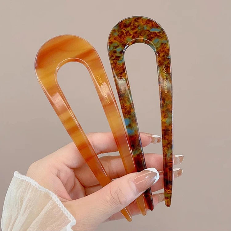 Pince à Cheveux Papillon Vintage en Acétate | Élégance et Confort