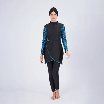 Burkini Modeste 3 Pièces — Maillot de Bain Couverture Totale