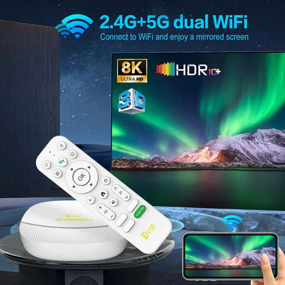 TV98 ATV Max - Smart TV Box 8K Lecteur Multimédia contrôle Vocal