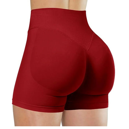 Short de Sport Femme Taille Haute Push-Up Sans Couture | Fitness