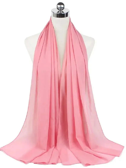Foulard Mousseline Hijab uni pour Femme / Confort et Praticité