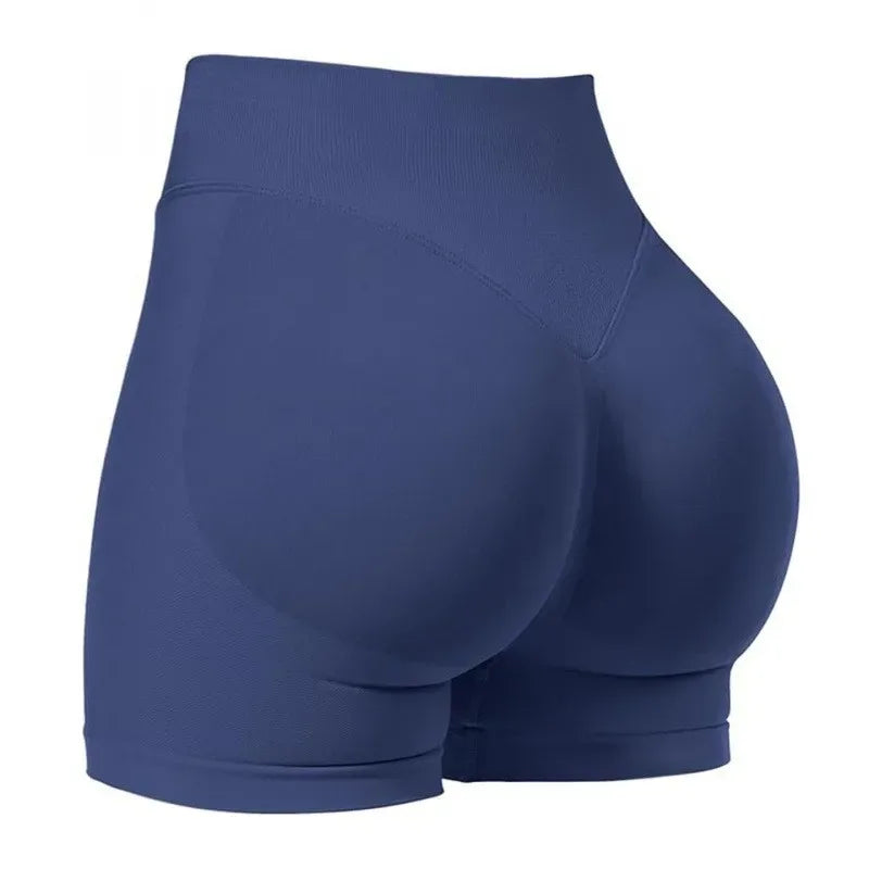 Short de Sport Femme Taille Haute Push-Up Sans Couture | Fitness