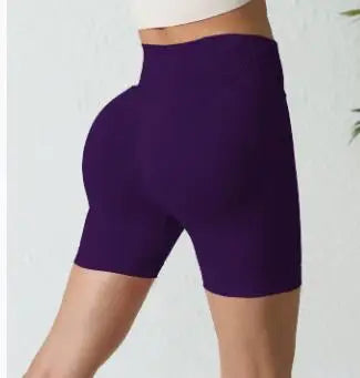 Short de Sport Femme Taille Haute Push-Up Sans Couture | Fitness