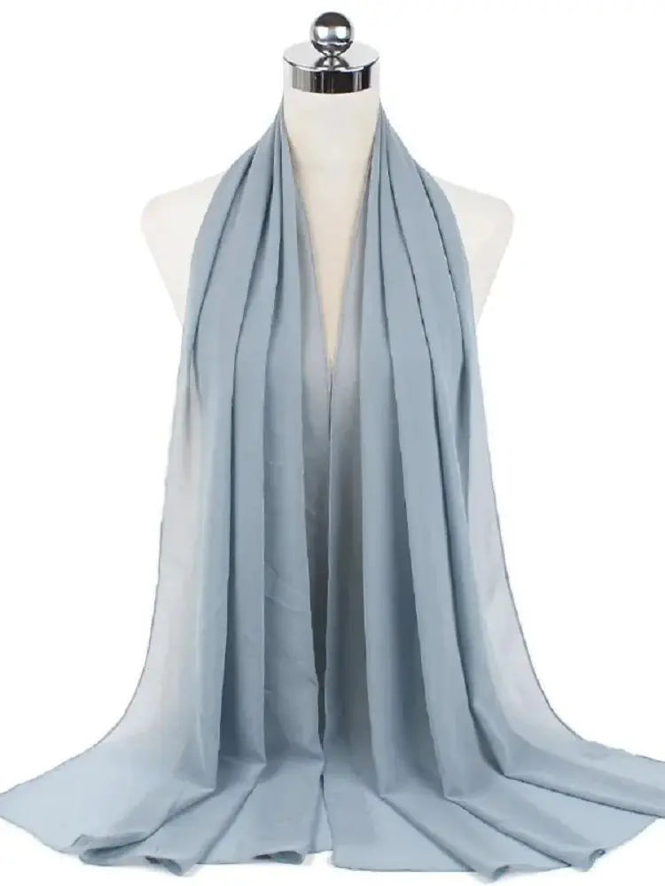 Foulard Mousseline Hijab uni pour Femme / Confort et Praticité