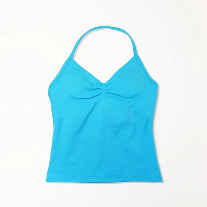 Débardeur de Sport Femme Sans Couture avec Soutien-Gorge Intégré