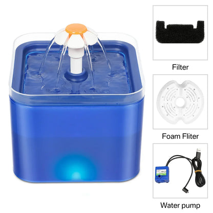 Fontaine à Eau Intelligente (2L) – Ultra-Silencieuse avec LED