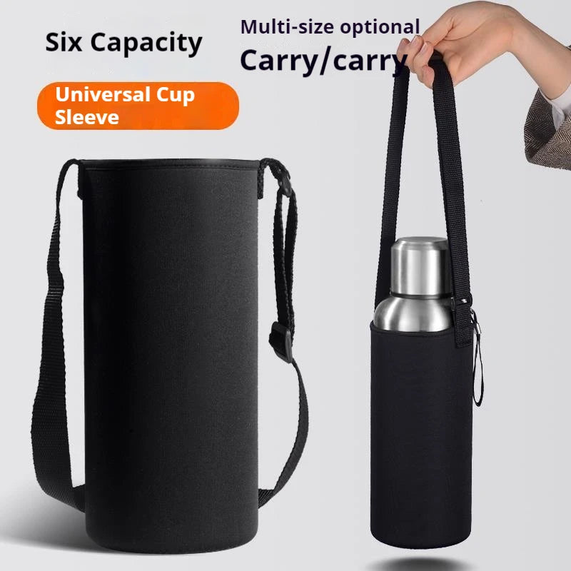 Housse Isolante en Néoprène pour Bouteille et Thermos – Sangle Réglable