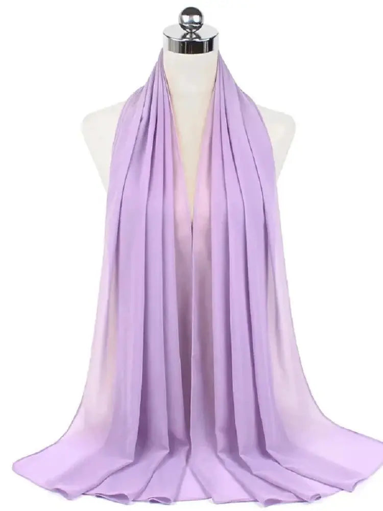 Foulard Mousseline Hijab uni pour Femme / Confort et Praticité