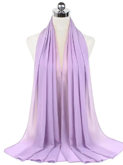 Foulard Mousseline Hijab uni pour Femme / Confort et Praticité