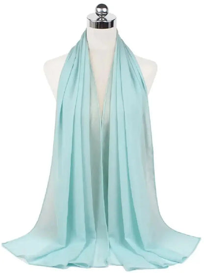 Foulard Mousseline Hijab uni pour Femme / Confort et Praticité