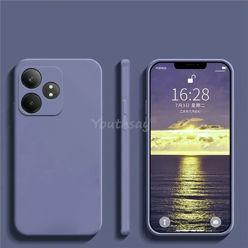 📱 Coque en Silicone Liquide TPU – Anti‑Chute pour Realme GT 6