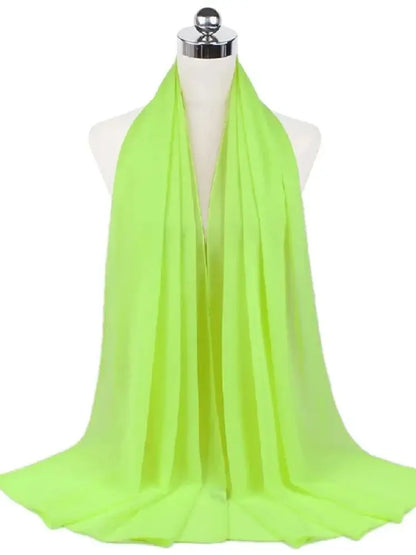 Foulard Mousseline Hijab uni pour Femme / Confort et Praticité