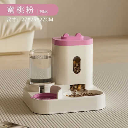 Gamelle Automatique avec Fontaine à Eau pour Chiens et Chats