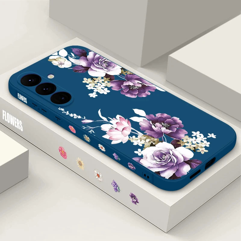 Coque Fleur de Pivoine Violette & Samsung Galaxy