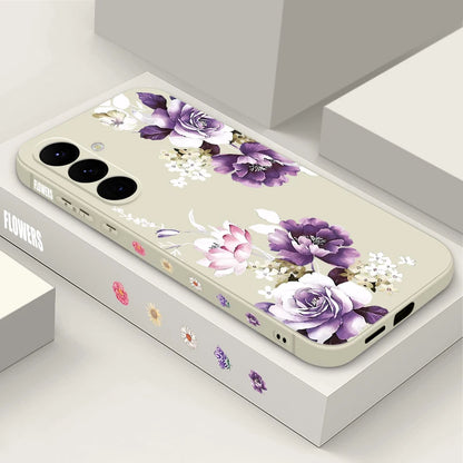 Coque Fleur de Pivoine Violette & Samsung Galaxy