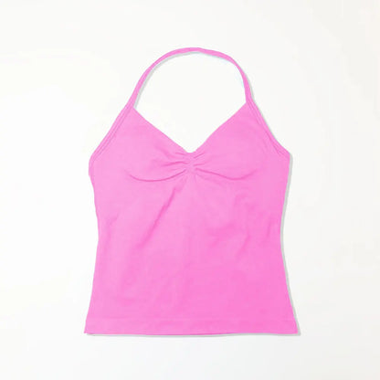 Débardeur de Sport Femme Sans Couture avec Soutien-Gorge Intégré