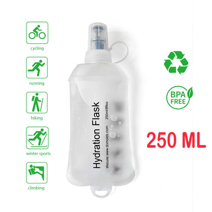 Gourde Pliable AXEN – 150 ml / 250 ml / 500 ml - TPU Souple & Ultra‑Légère