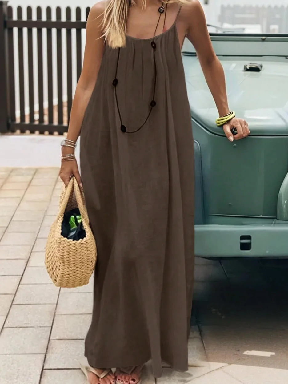 Robe Longue Sans Bretelles Femme