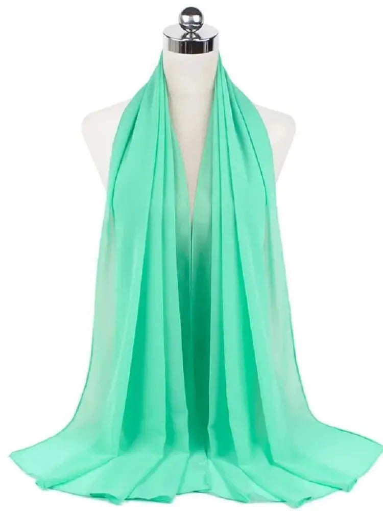 Foulard Mousseline Hijab uni pour Femme / Confort et Praticité
