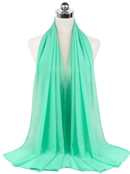 Foulard Mousseline Hijab uni pour Femme / Confort et Praticité